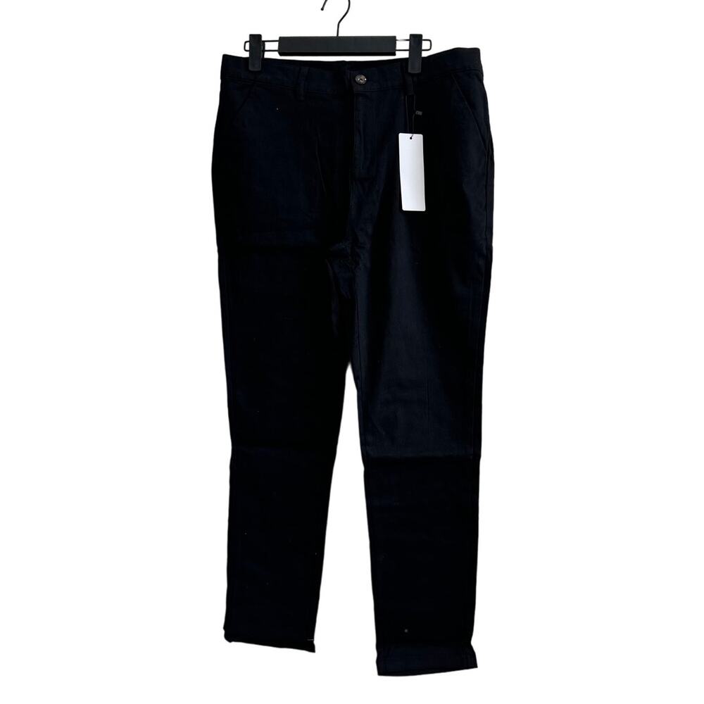 NWT Lars Amadeus Men's Black Dress Pants 32